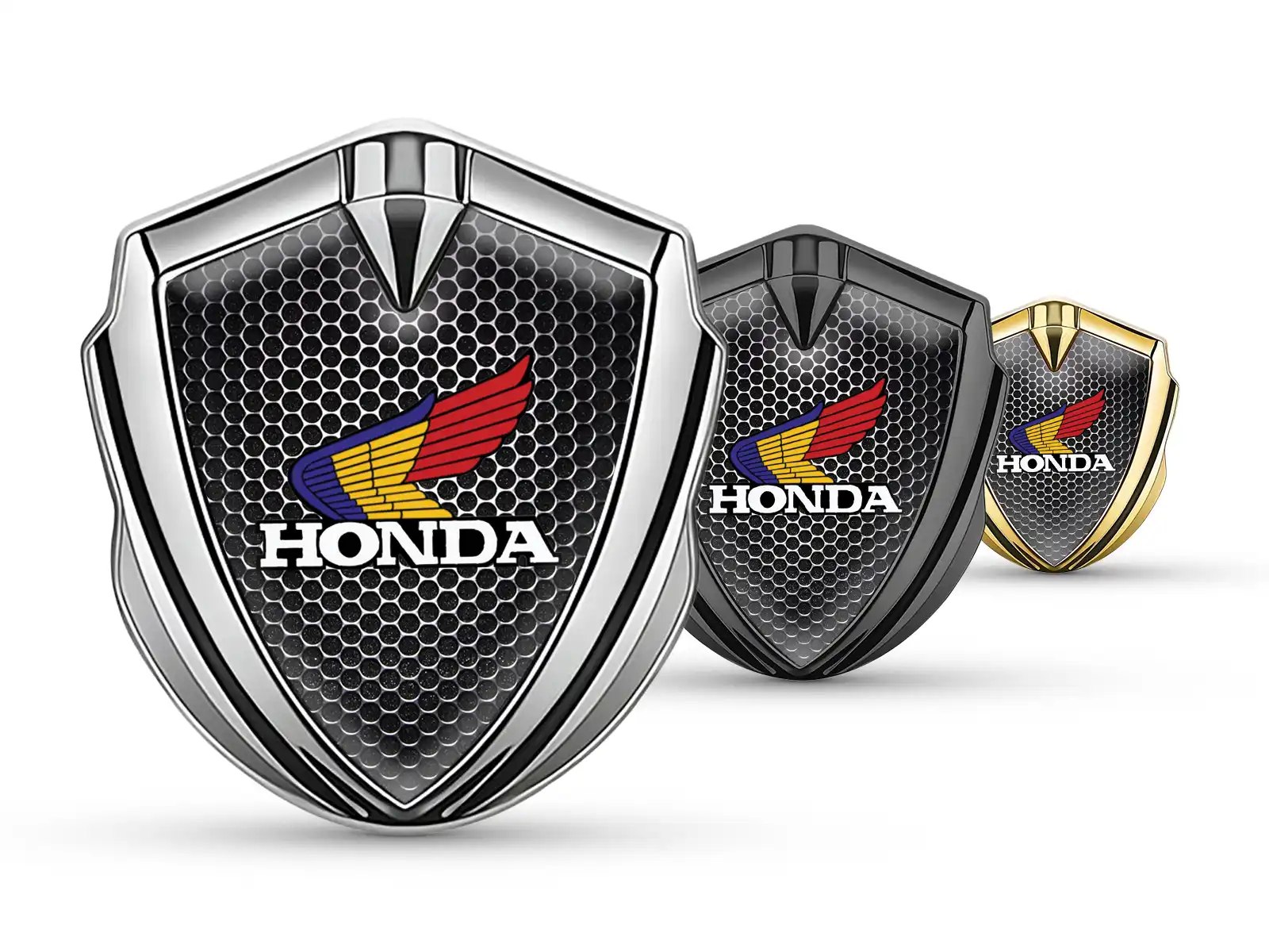 Honda Silikon Emblem Abzeichen Pro Stil Edelstahl